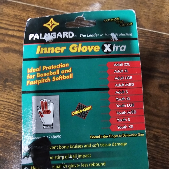 NIP- Markwort Palmgard Xtra Inner Glove, Black- Childrens size XL- Right Hand - Picture 4 of 11